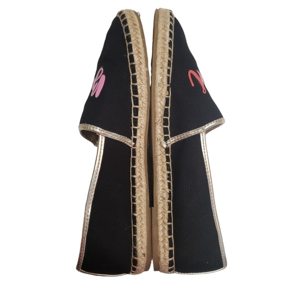 Sam Edelman Circus Beach Babe Slip On Flats Black Canvas Size 7.5 M - Picture 4 of 9